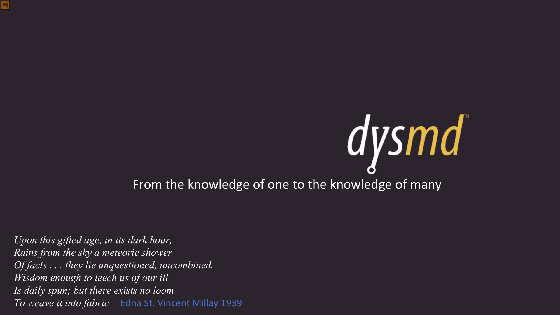 DYSmd slide 1 of 18